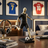 Gold Football Player Sculpture