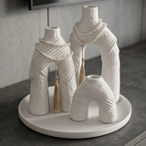 Arch Vase Set with Pearls (Set of 4)