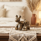 Bronze Balloon Dog Sculpture Duo