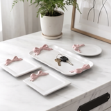 Blush Bow Trinket Set (4 pcs)
