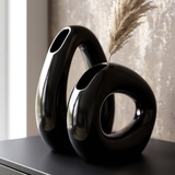 The Noir Curl Vase