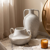 Stone Grey Amphora Vase Set