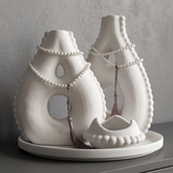 Pearl Drape Sculpture Vase (Set of 4)