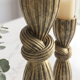 Rustic Knotted Candle Holders (Set of 2)