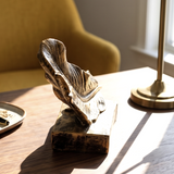 Bronze Feather Quill Desk Sculpture