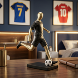 Gold Football Player Sculpture