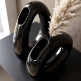 The Noir Curl Vase