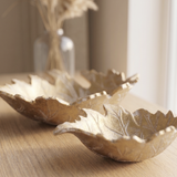Autumn Gold Leaf Tray (2 pcs)