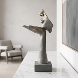 Abstract Hand Face Sculpture