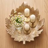 Autumn Gold Leaf Tray (2 pcs)