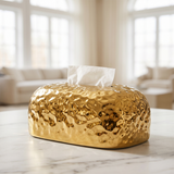 Luxury Gold Hammered Tissue Box