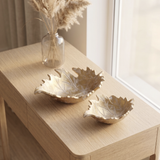 Autumn Gold Leaf Tray (2 pcs)