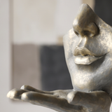 Abstract Hand Face Sculpture