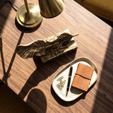 Bronze Feather Quill Desk Sculpture