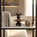 Bear Butler Tray Statue