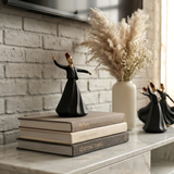 Whirling Dervish Sculpture Set Black (3 pcs)