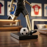Gold Football Player Sculpture