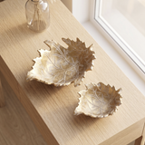 Autumn Gold Leaf Tray (2 pcs)
