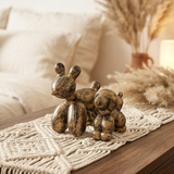 Bronze Balloon Dog Sculpture Duo