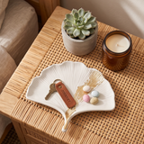 Ginkgo leaf trinket dish